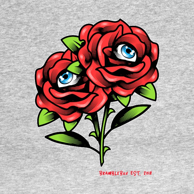 Eyeball Roses by BrambleBoxDesigns